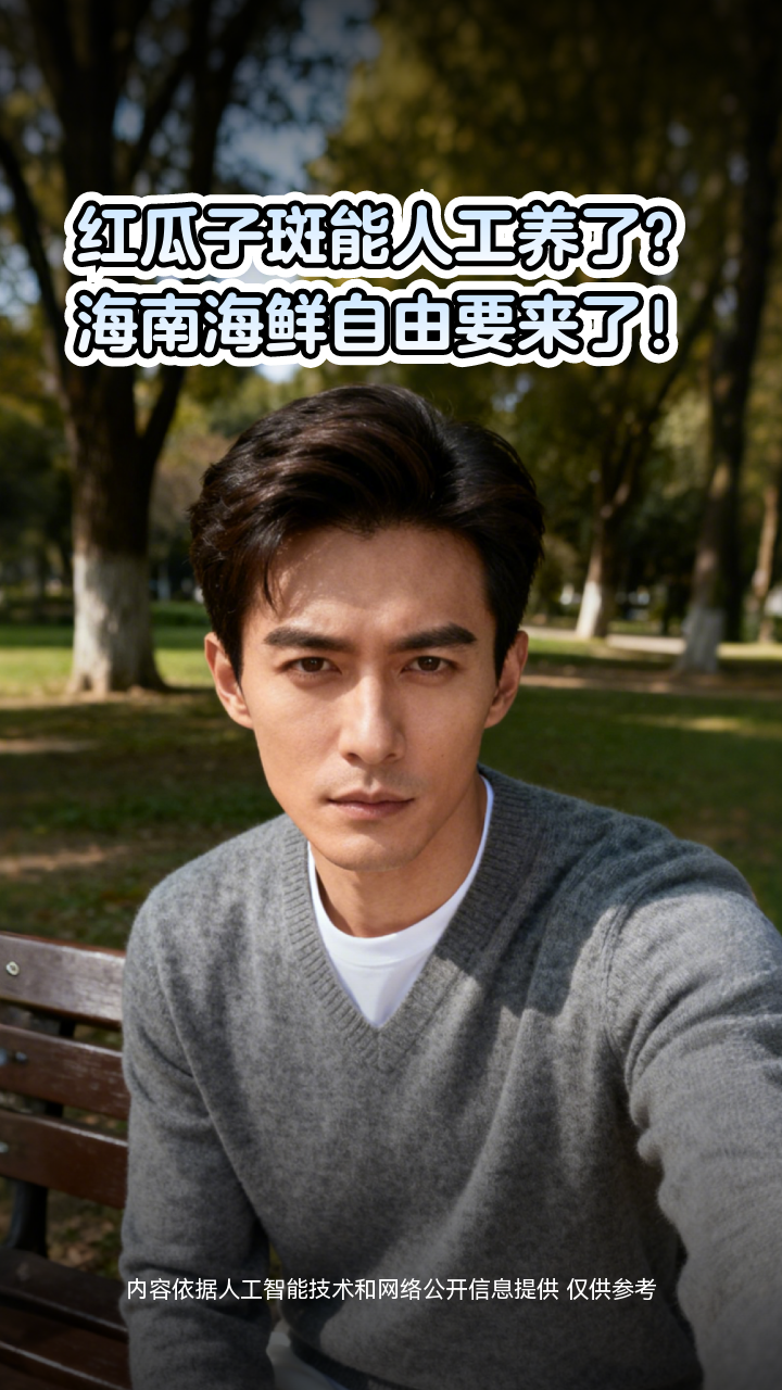 红瓜子斑能人工养了？海南海鲜自由要来了！