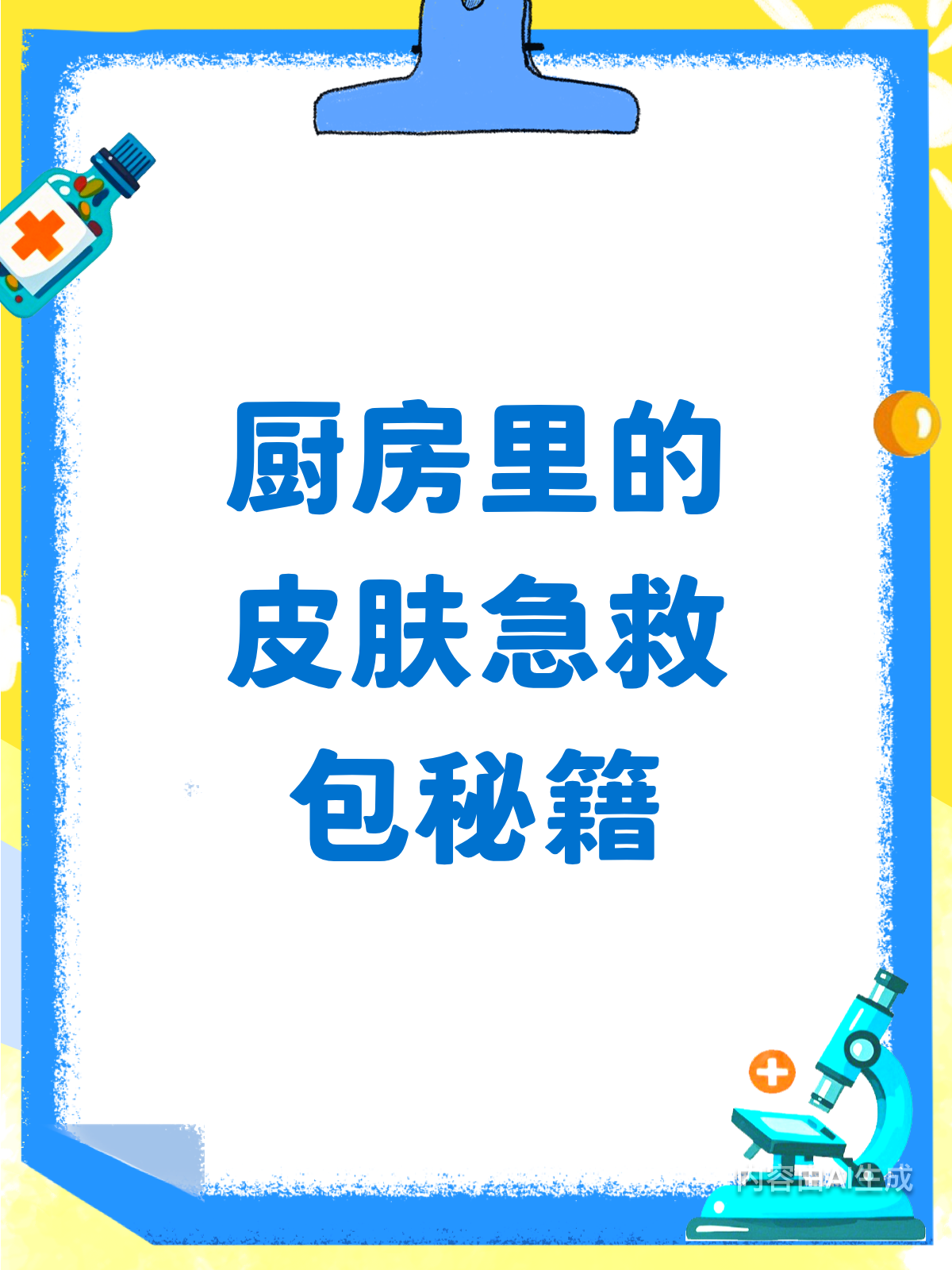 厨房食材?竟是皮肤急救小能手!