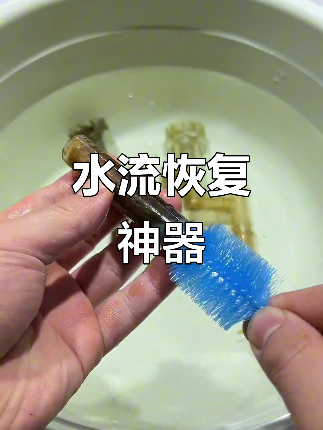 长期不清洗鱼缸,弹簧刷轻松解决水流慢、污渍问题!