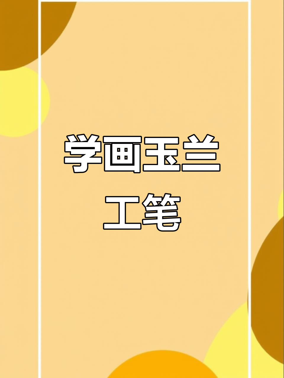 玉兰工笔画教程,三幅作品轻松学