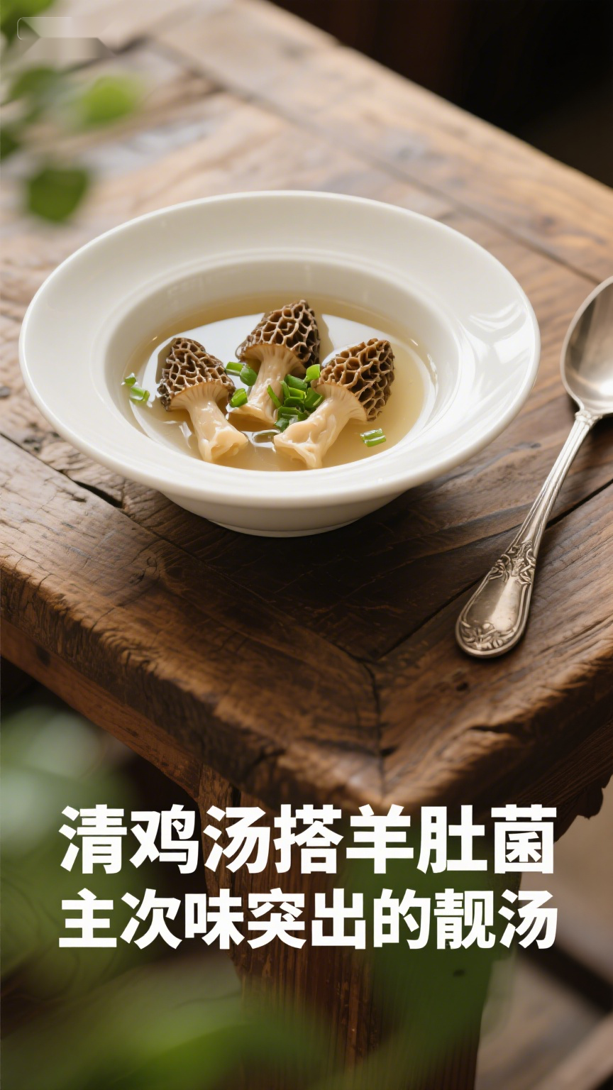 清鸡汤搭羊肚菌,主次味突出的靓汤