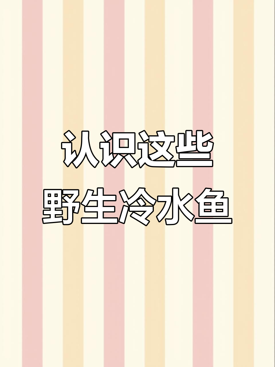 15种冷水鱼大揭秘，带你了解原生鱼的魅力