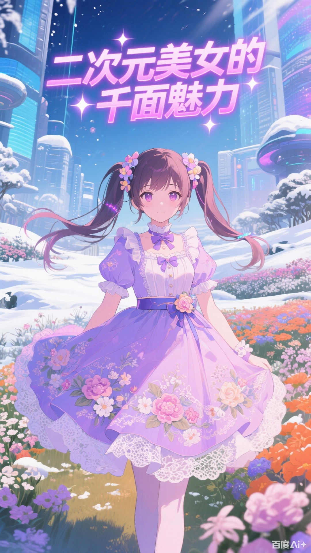 二次元风格美女展示