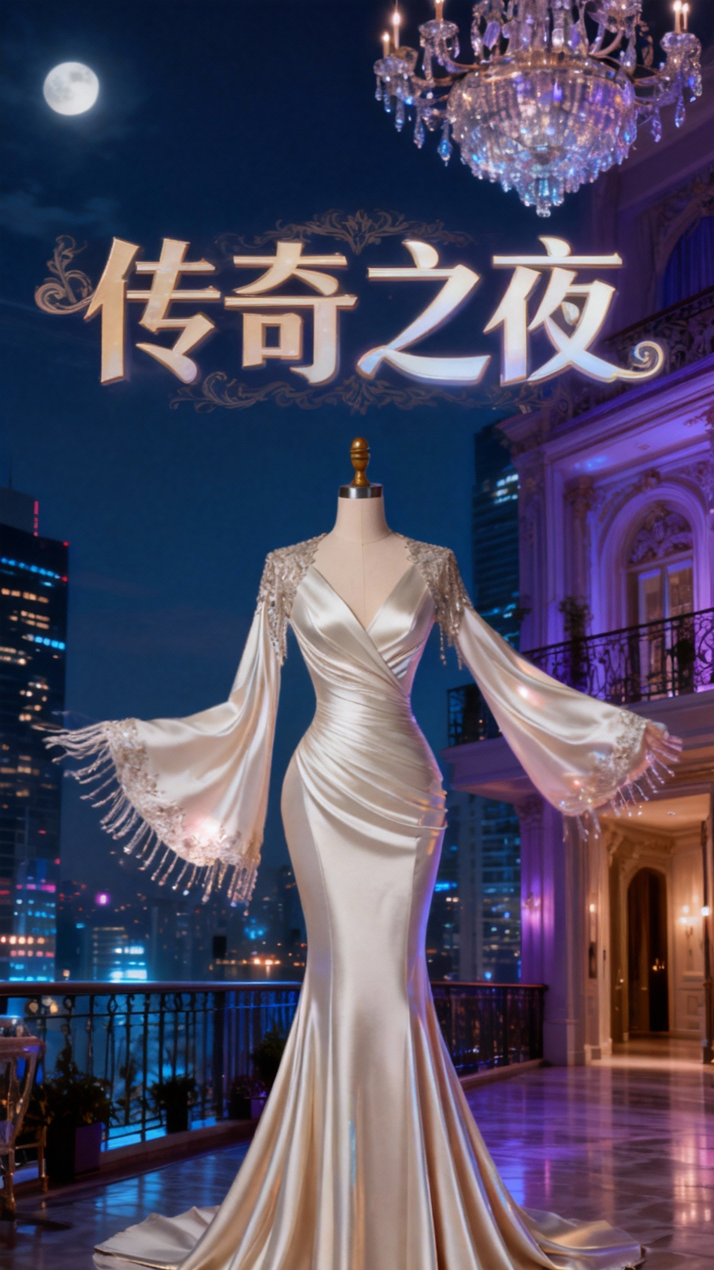 鱼尾晚礼服,华丽精致之选