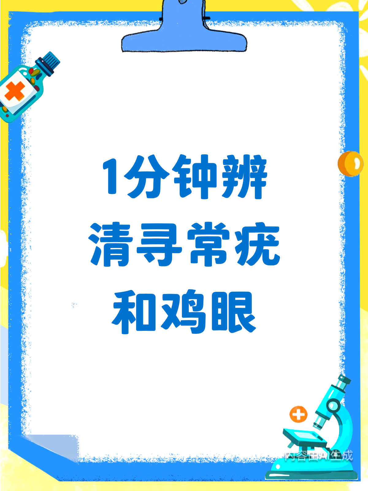 寻常疣vs鸡眼，1分钟教你轻松辨