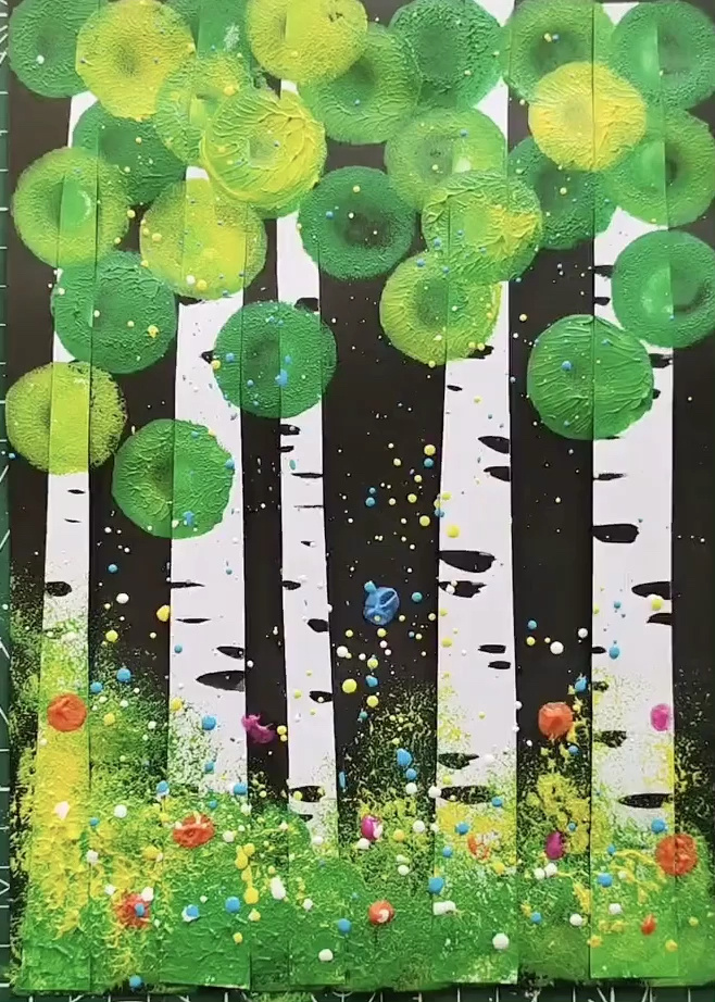 创意儿童水粉画,适合3-6岁宝宝画的画