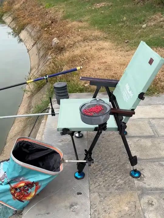 1本诺新款欧式钓椅超轻户外专用钓鱼椅便携凳子折叠椅子全地形躺椅