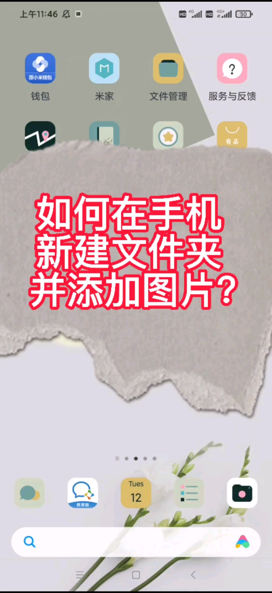 如何在手机新建文件夹并添加图片?