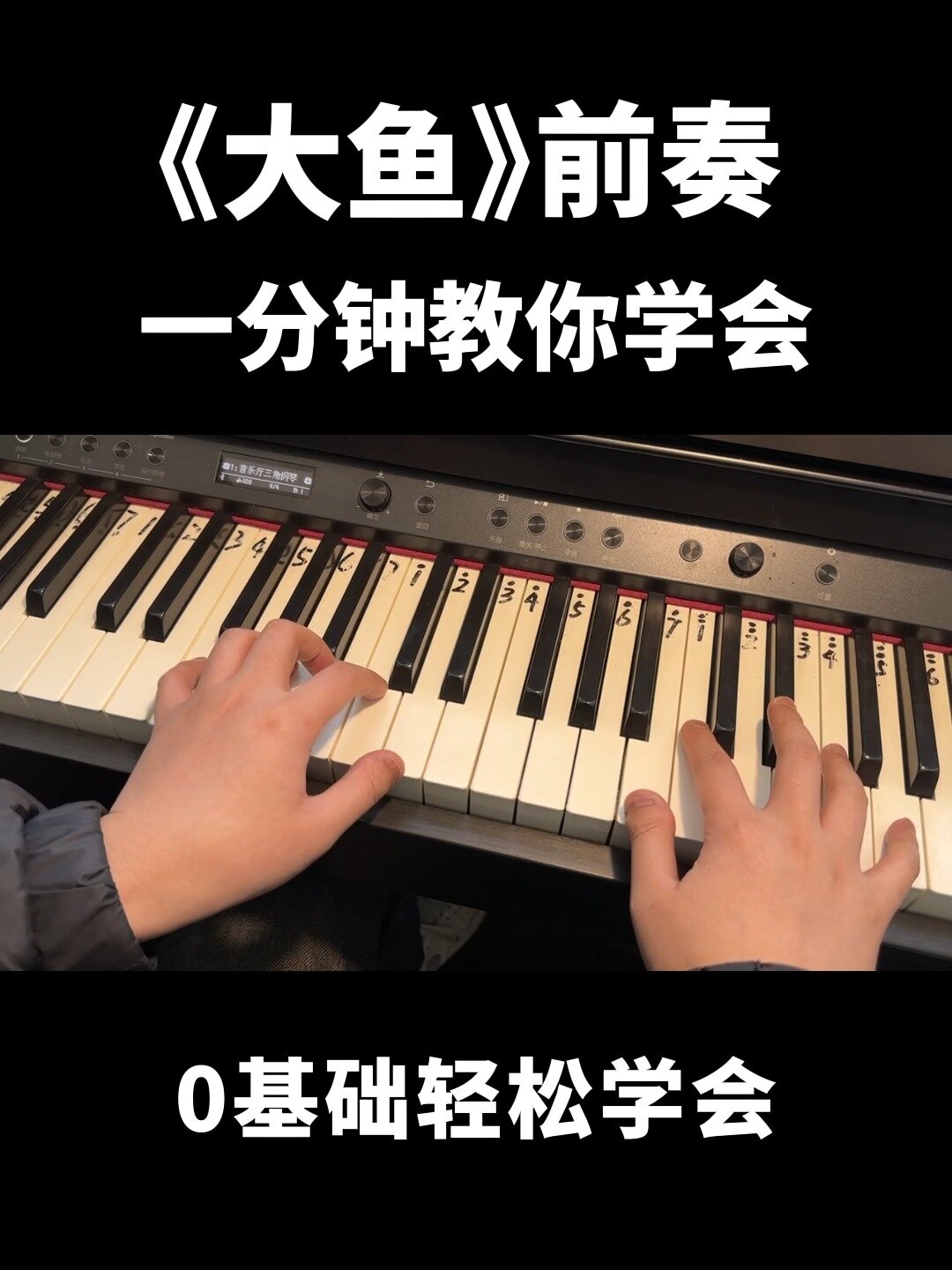 一分钟学会《大鱼》超好听的神仙前奏!