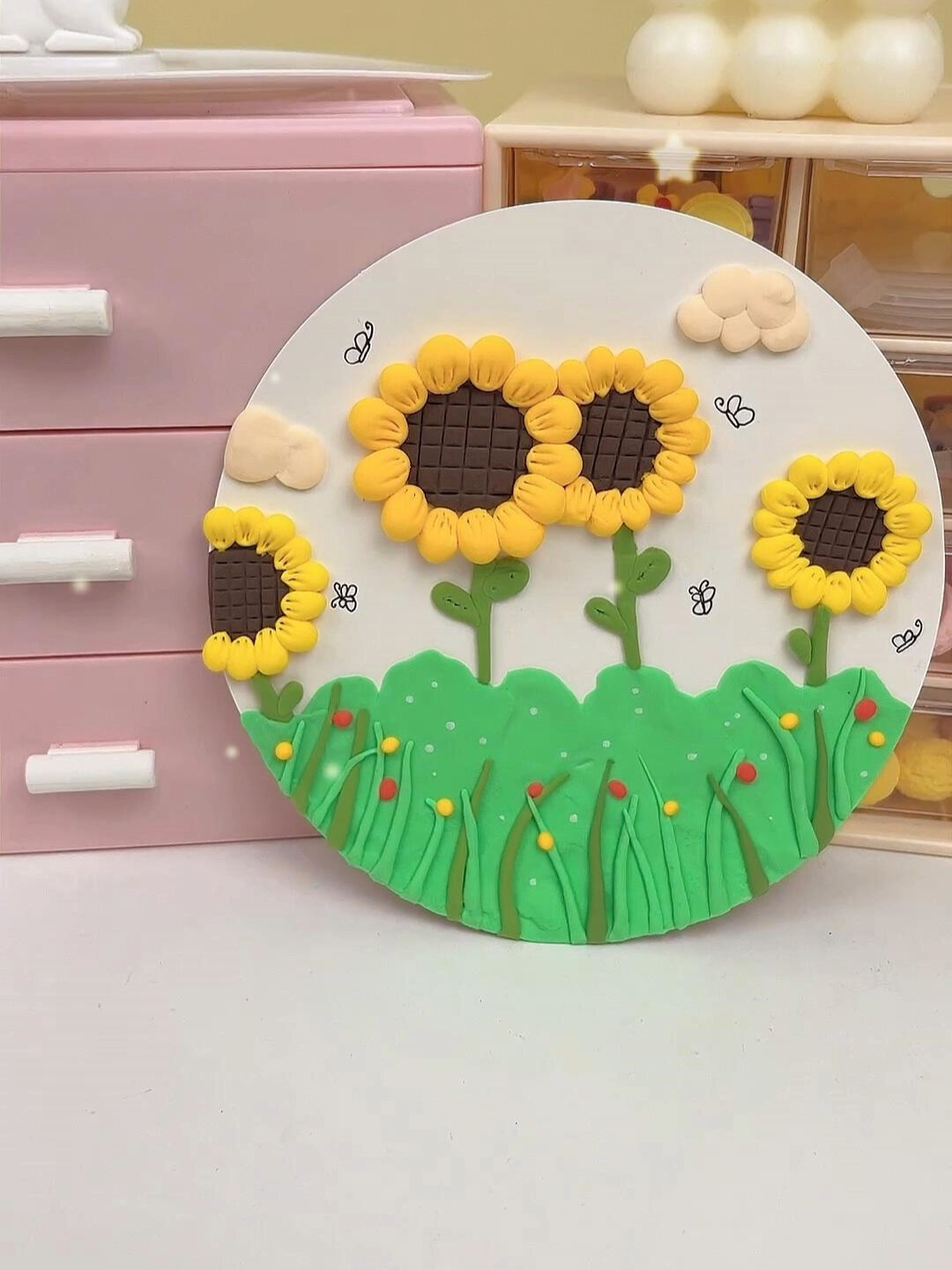 用超轻粘土做创意手工画