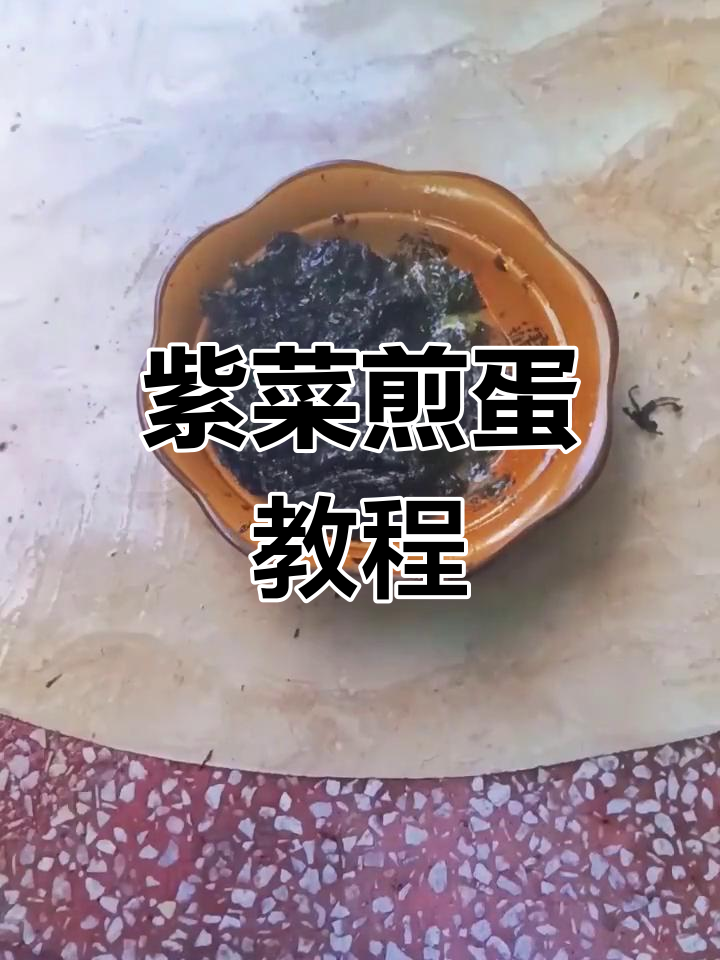 简单又好吃的紫菜煎蛋,快来学做这道美味!