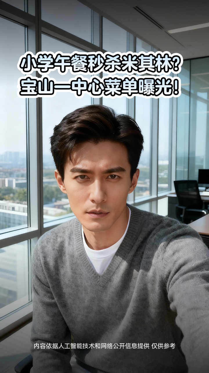小学午餐秒杀米其林?宝山一中心菜单曝光!