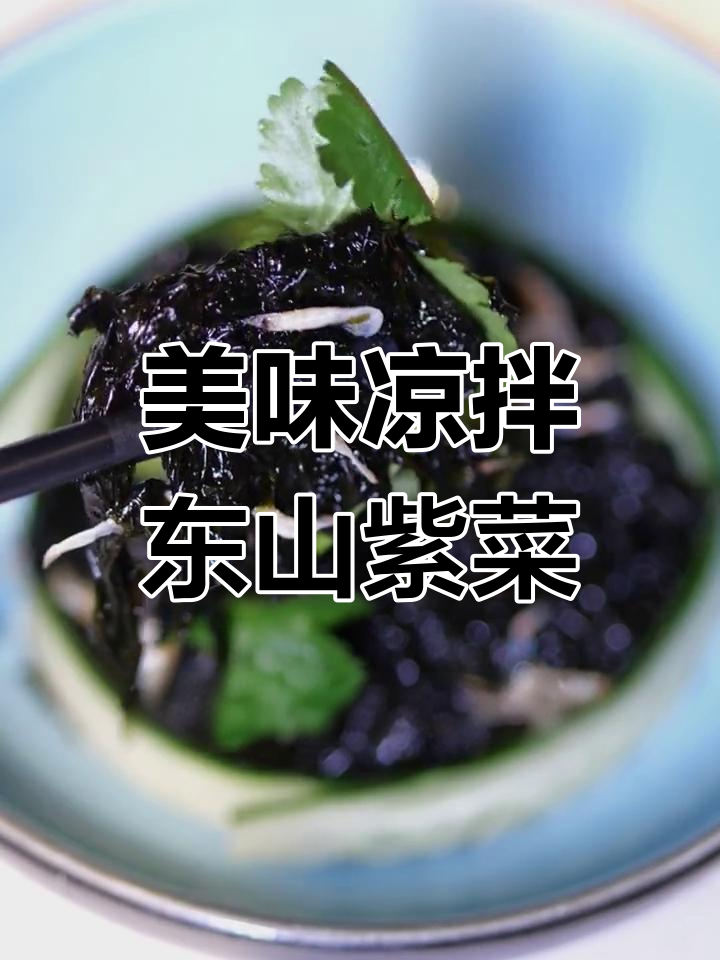 简单又好吃的闽南凉拌紫菜,姜丝、虾皮一拌就上桌