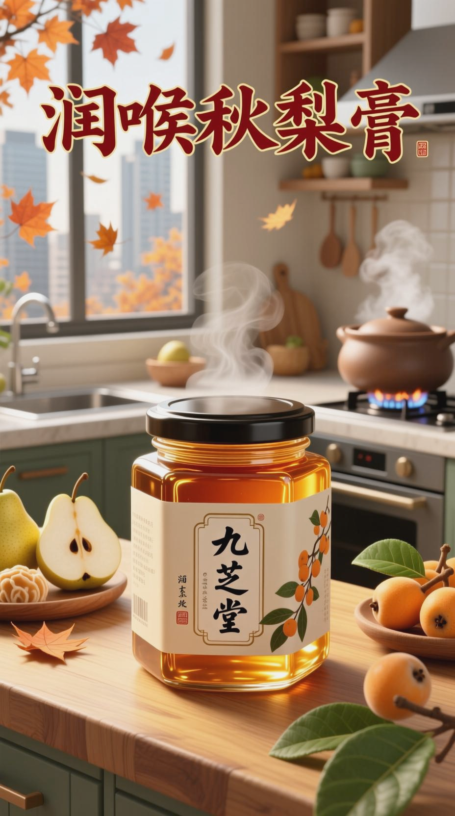 九芝堂枇杷秋梨膏,润喉好选择
