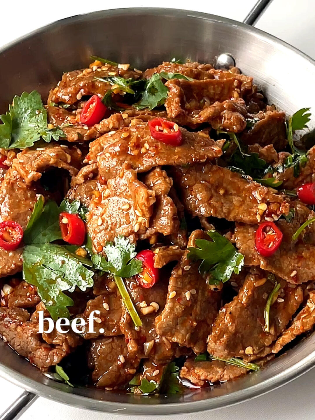 香辣拌牛肉香辣好吃美味巨过瘾