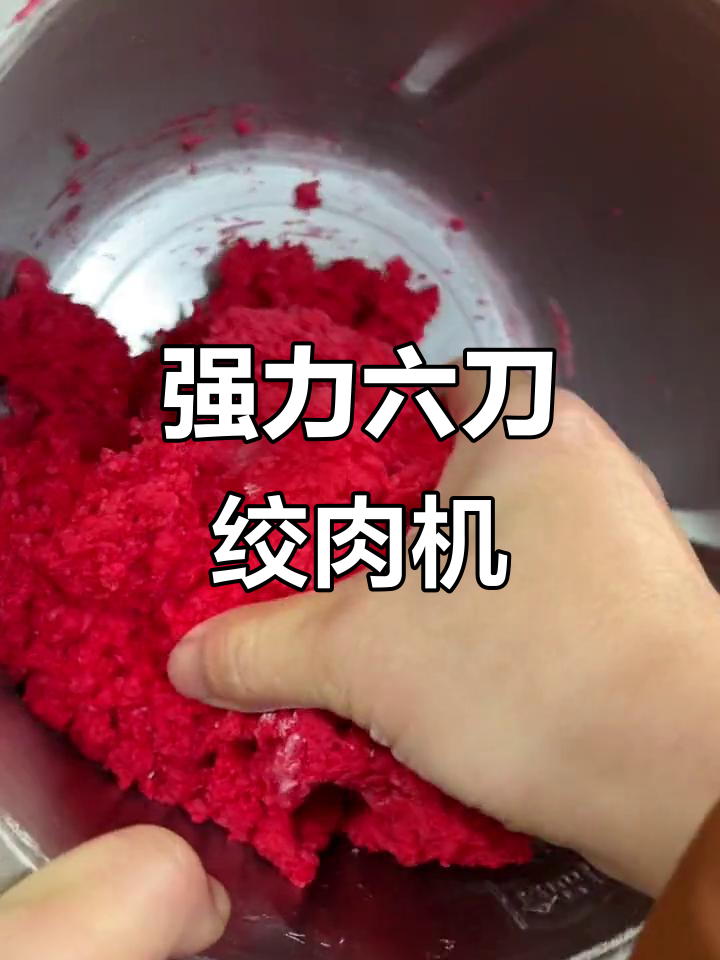 六刀绞肉机，电机强劲，轻松和面、打馅