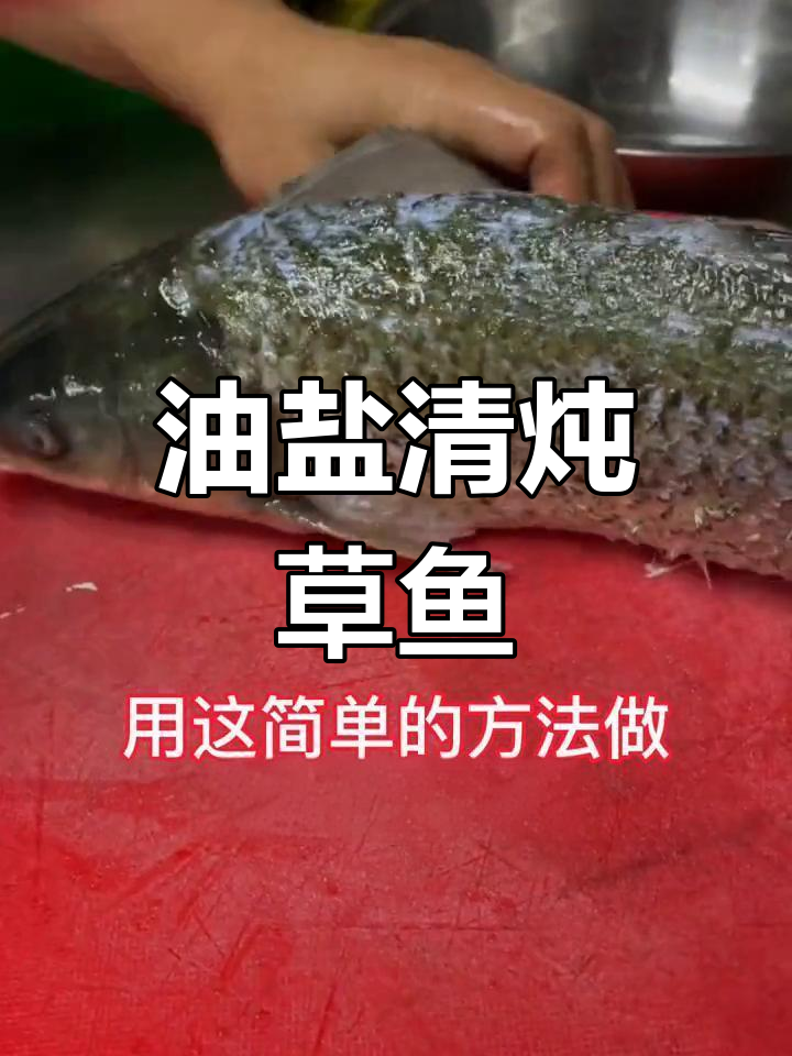 简单油盐清炖草鱼,原汁原味