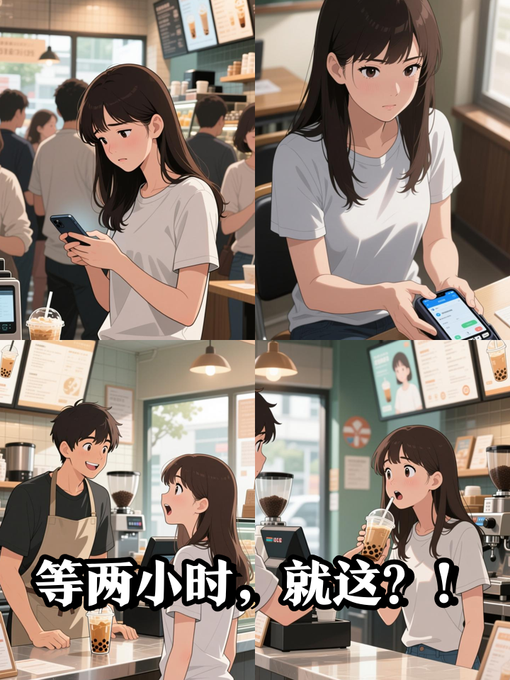 排队两小时买网红奶茶,结果发现老板是前任!