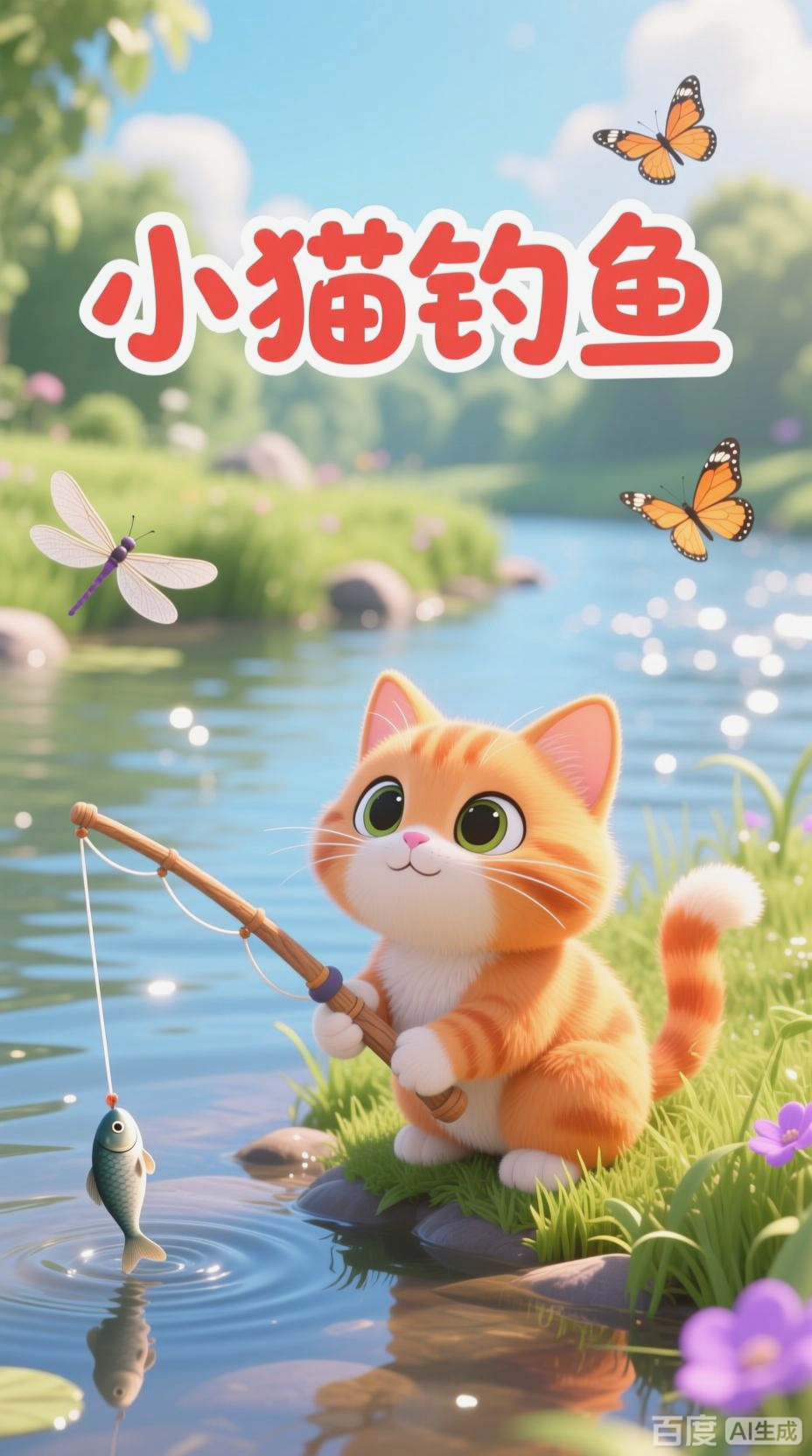 小猫钓鱼的趣味故事