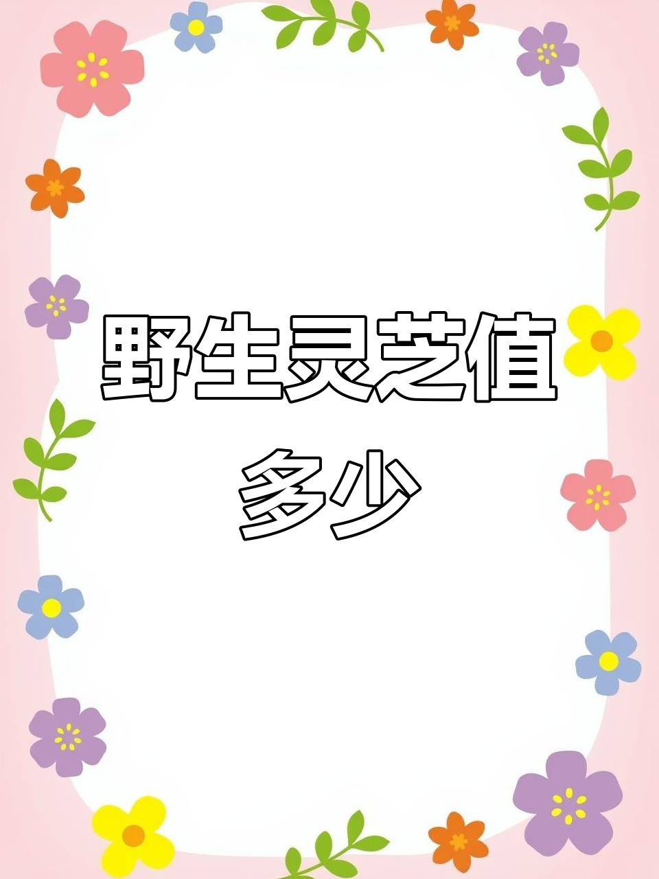 野生灵芝价格揭秘,一斤能卖多少钱?