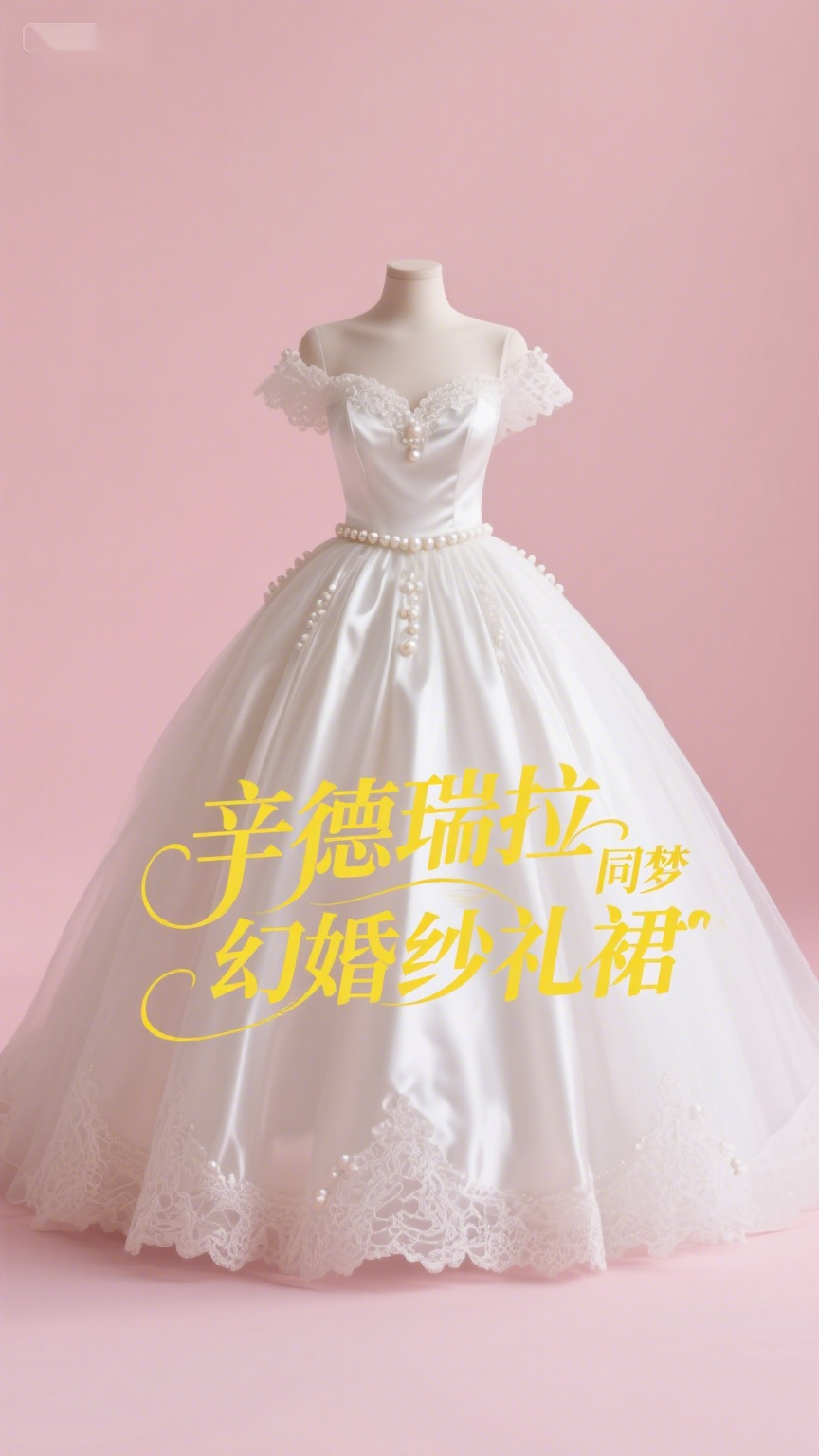 辛德瑞拉同款梦幻婚纱礼裙