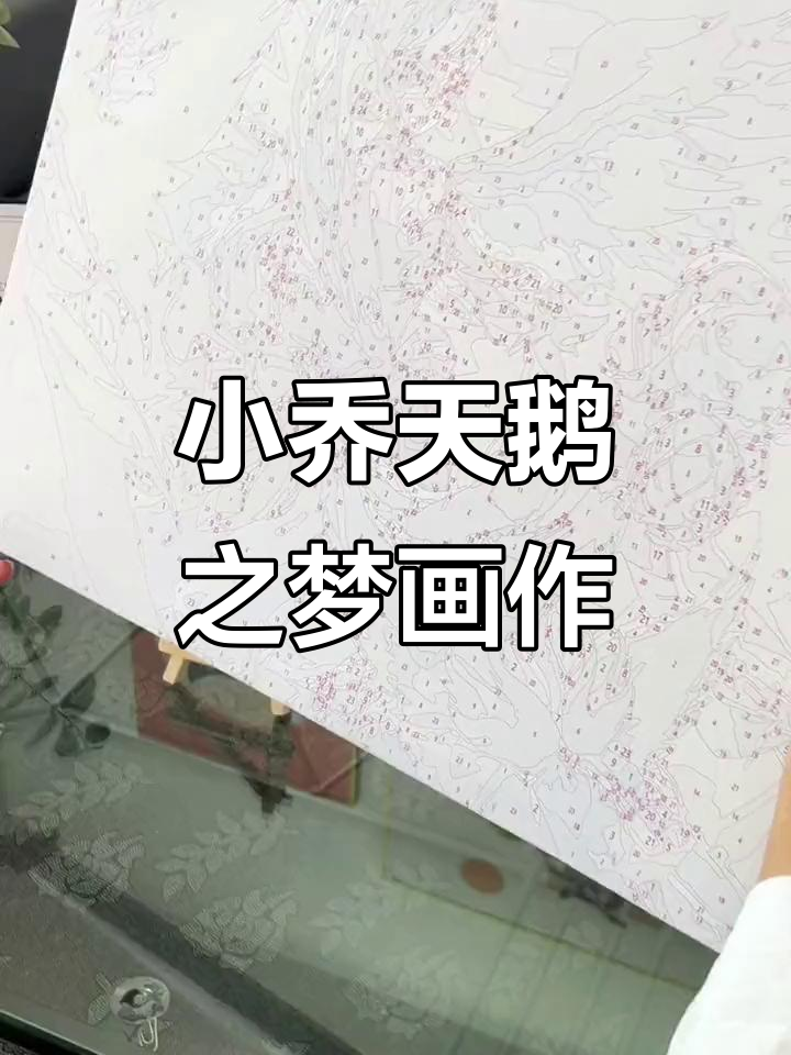 画出她最爱的王者荣耀小乔,天鹅之梦风格DIY数字油画