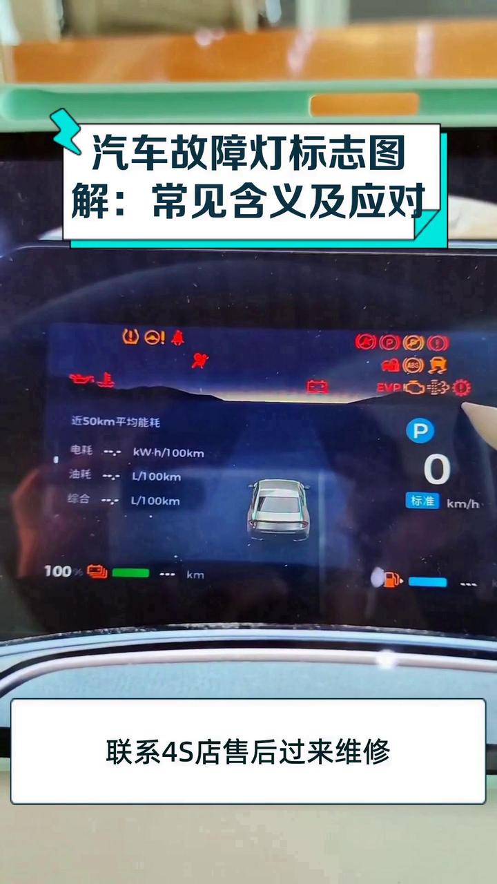汽车故障灯标志图解:常见含义及应对