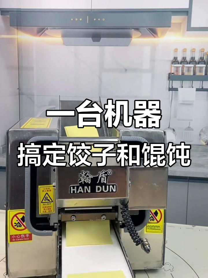 汉顿新型饺子皮机,轻松擀出完美馄饨皮,效率惊人