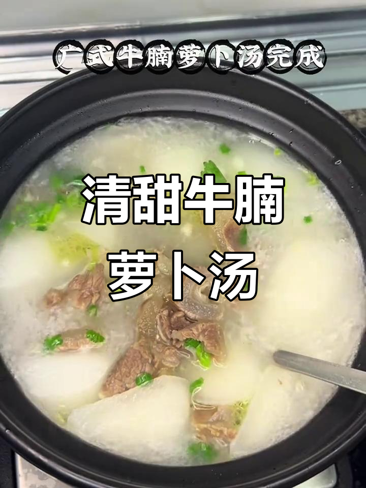 牛腩萝卜清汤,简单又美味,煲出满满幸福感