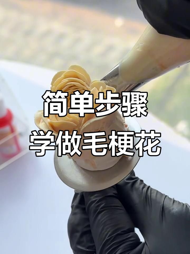 韩式裱花毛梗教程,轻松学会挤法技巧