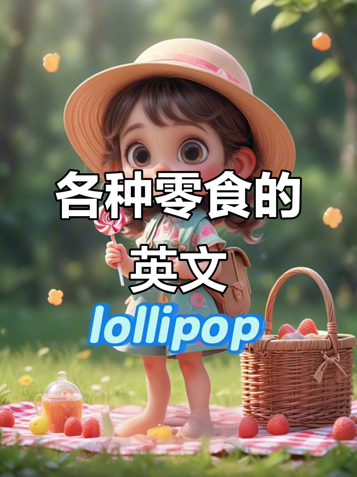 零食英文大集合,趣味英语启蒙来啦!
