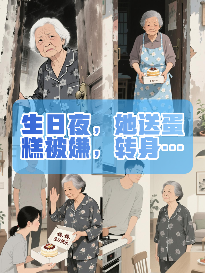婆婆生日嫌蛋糕,她送出的礼物让全家泪目