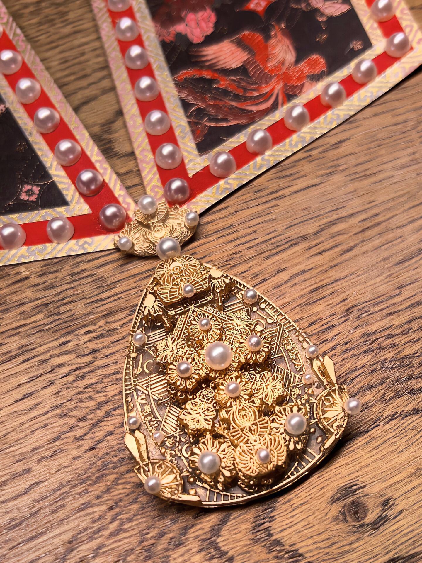 我居然用火漆做出来了魔神大婚的霞帔坠!