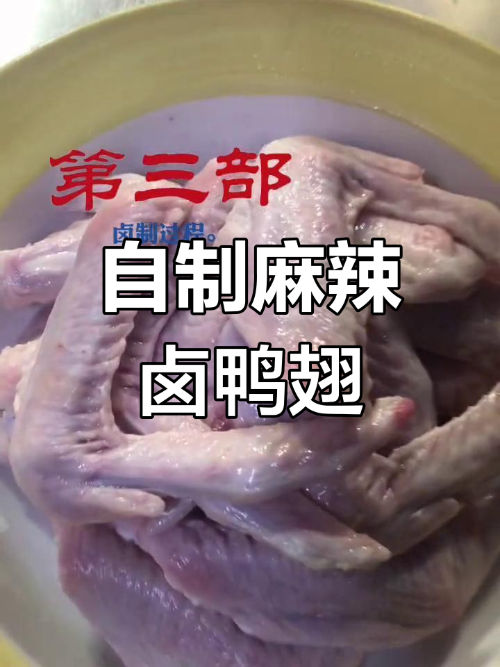 麻辣卤鸭翅制作全流程