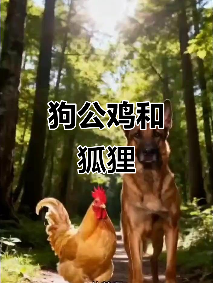 公鸡、狗与狐狸的故事:忠诚与狡猾的较量