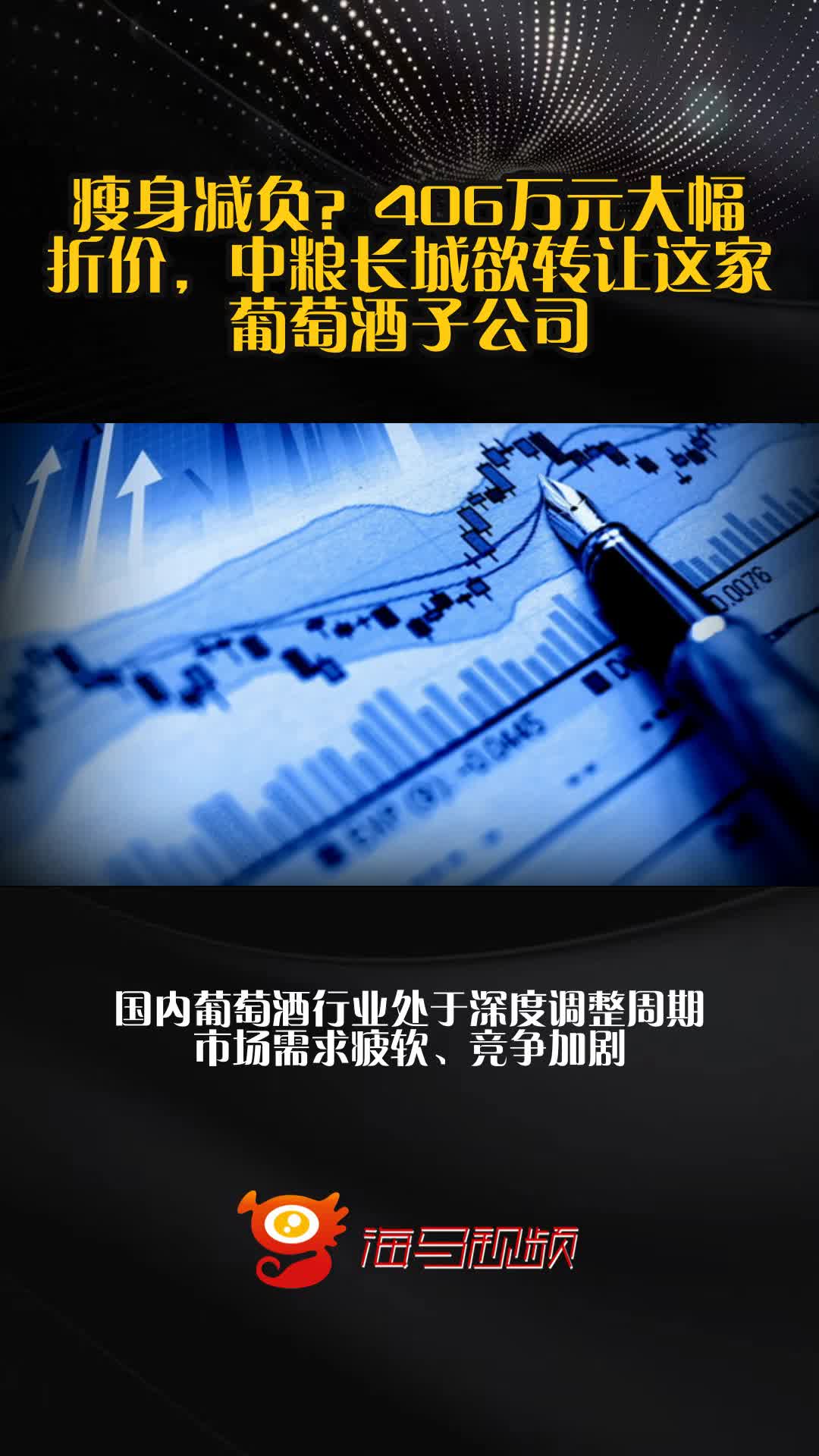 瘦身减负？406万元大幅折价，中粮长城欲转让这家葡萄酒子公司