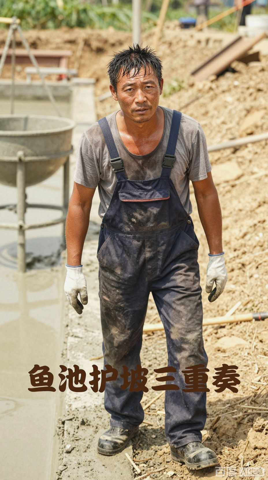 三次失败后,他竟用这招筑成永不塌的鱼池护坡!