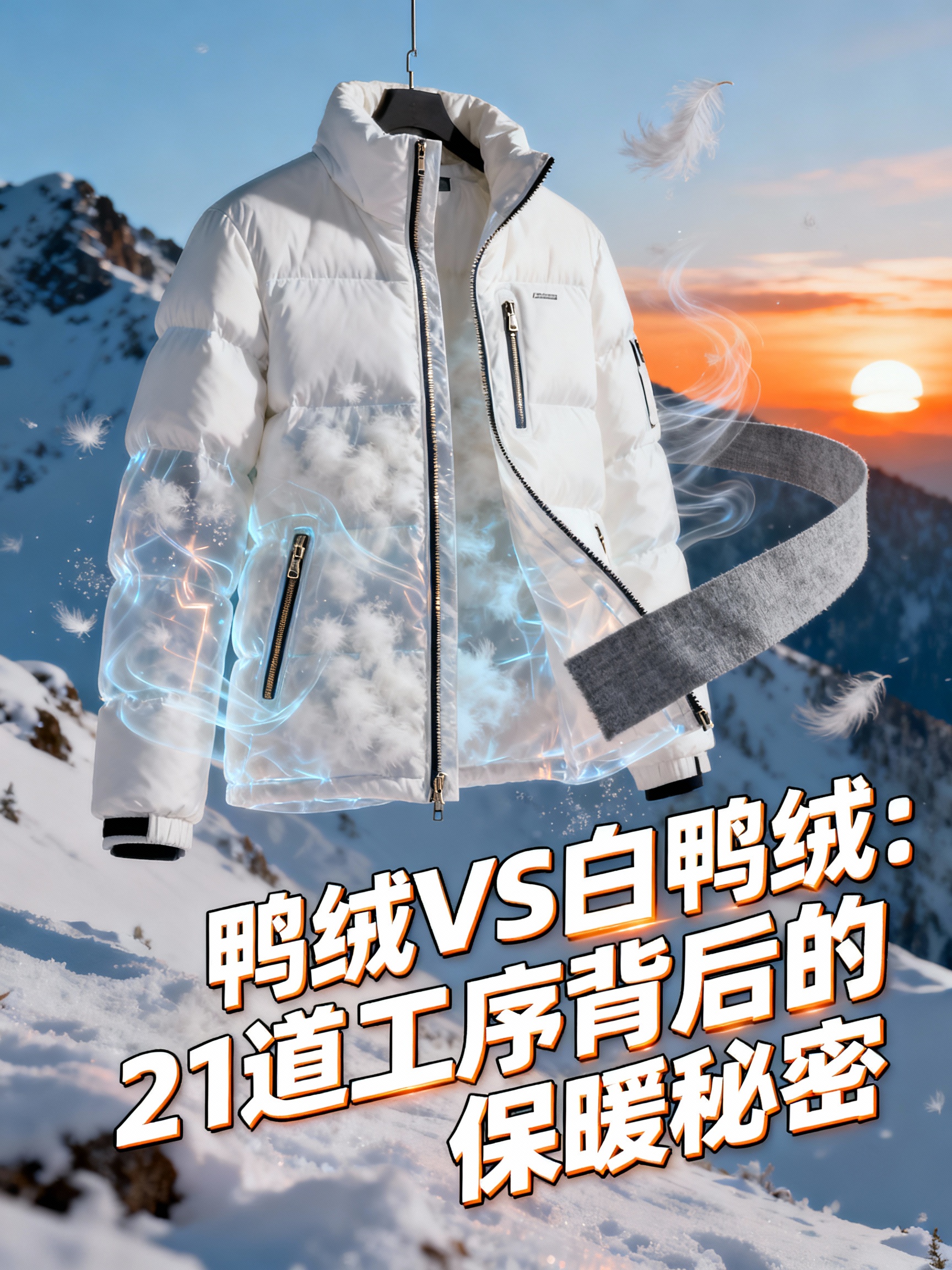 鸭绒VS白鸭绒:21道工序背后的保暖秘密