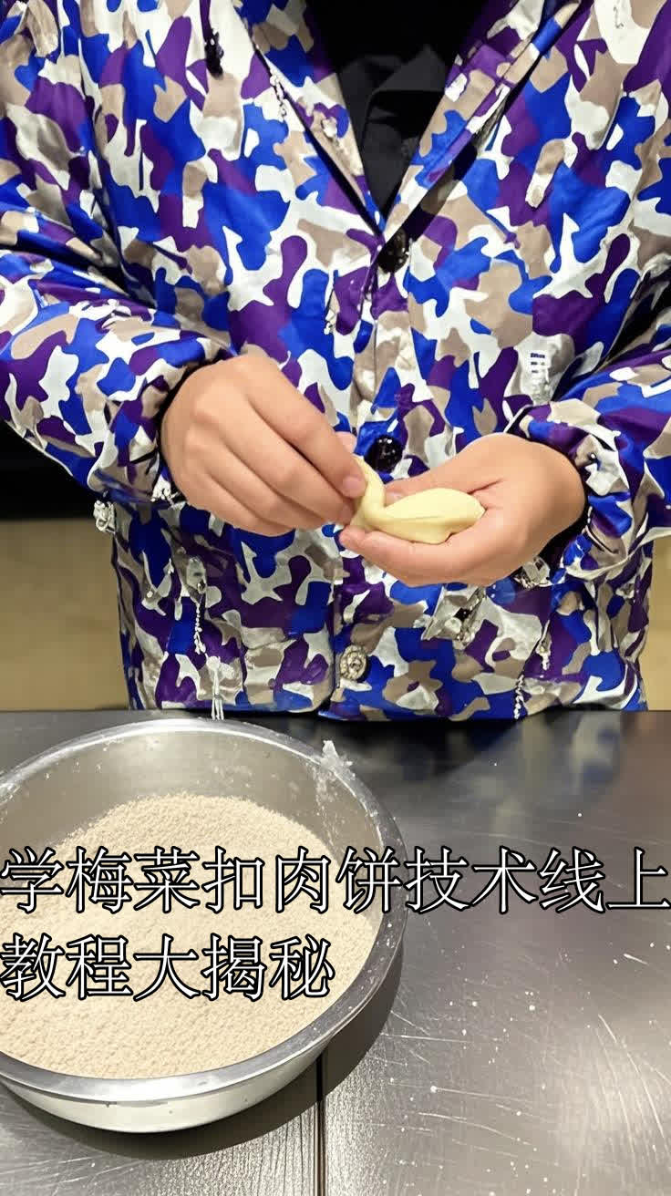 学梅菜扣肉饼技术线上教程大揭秘