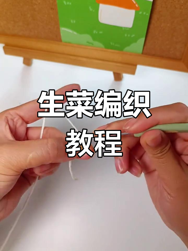 钩织生菜,轻松学会招财进宝的手工技艺