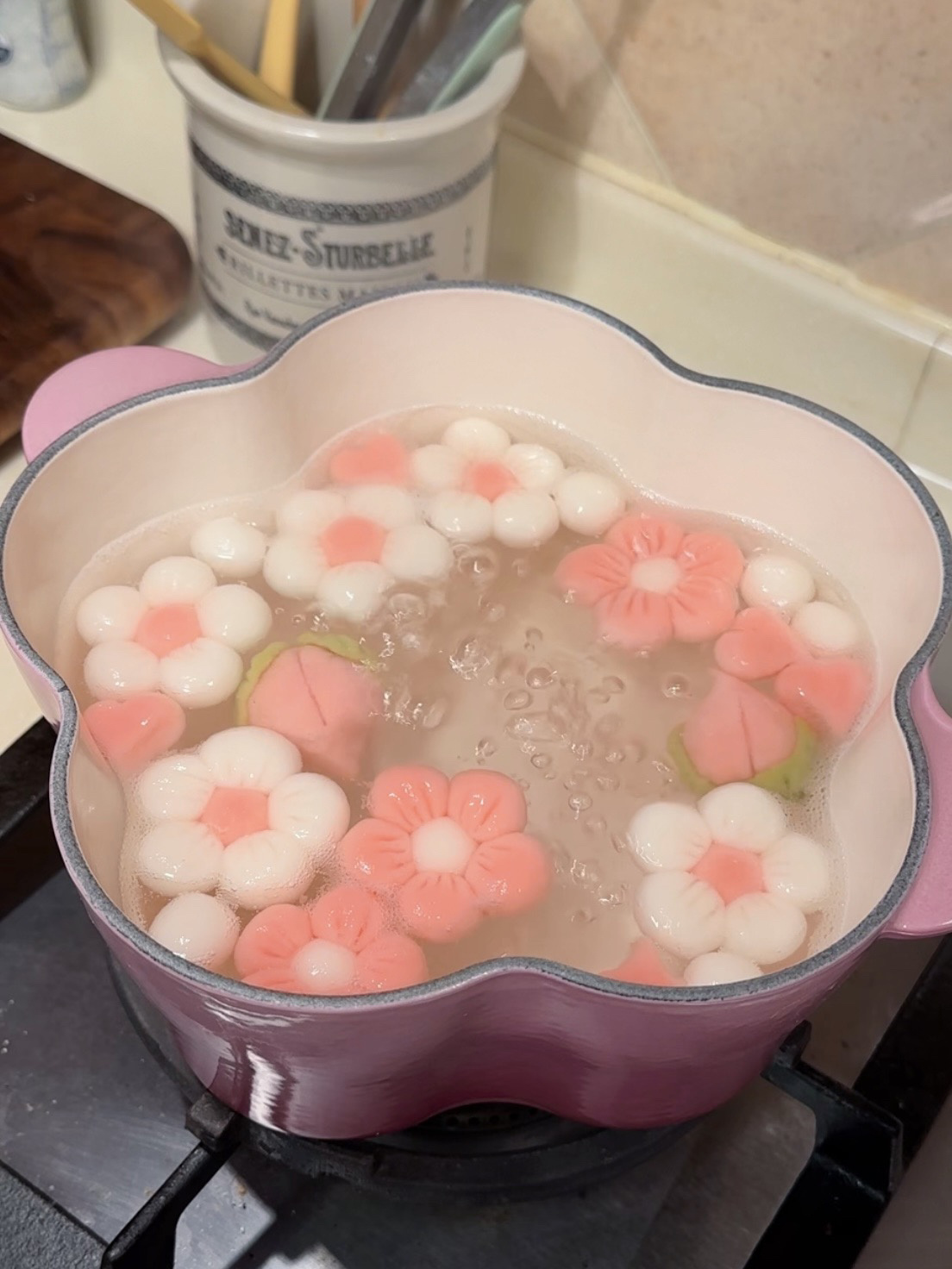 桃花小汤圆太可爱啦!