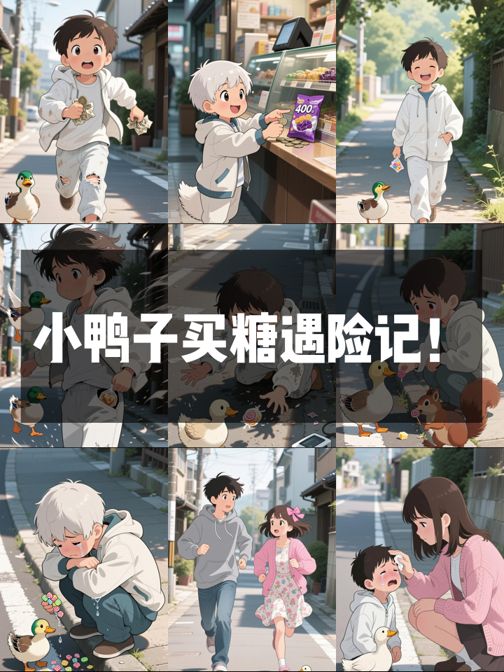 小鸭子攒钱买紫皮糖,分享时遇意外却收获温暖!
