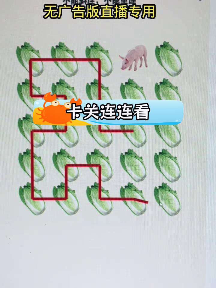 直播连线挑战,猪白菜游戏卡关难倒我