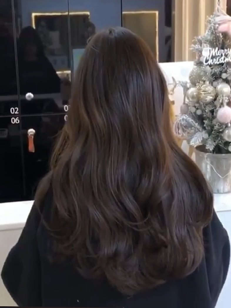 仙女发型～做完头发特别的温柔鱼尾烫发型