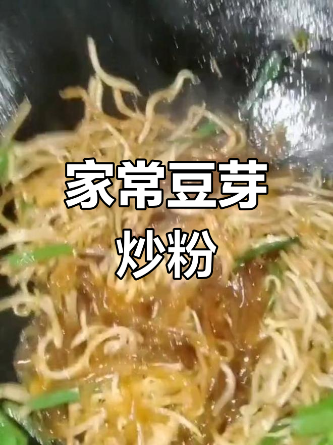 哈尔滨家常豆芽炒粉,简单又美味