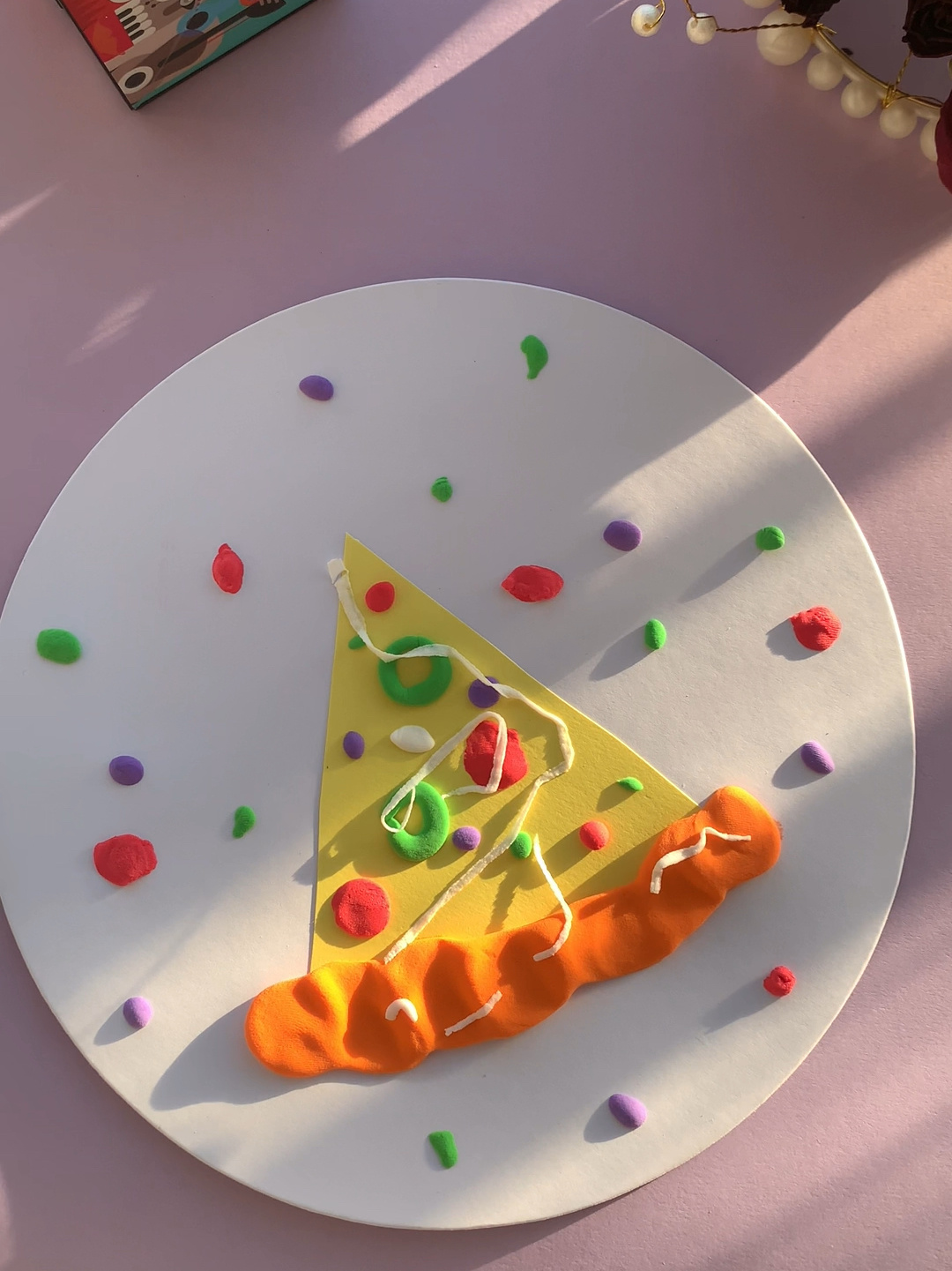 10秒教会你怎么画披萨创意画