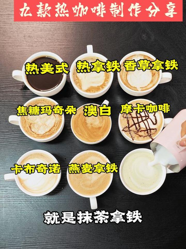 一次性看懂咖啡店菜单，点咖啡不再迷茫