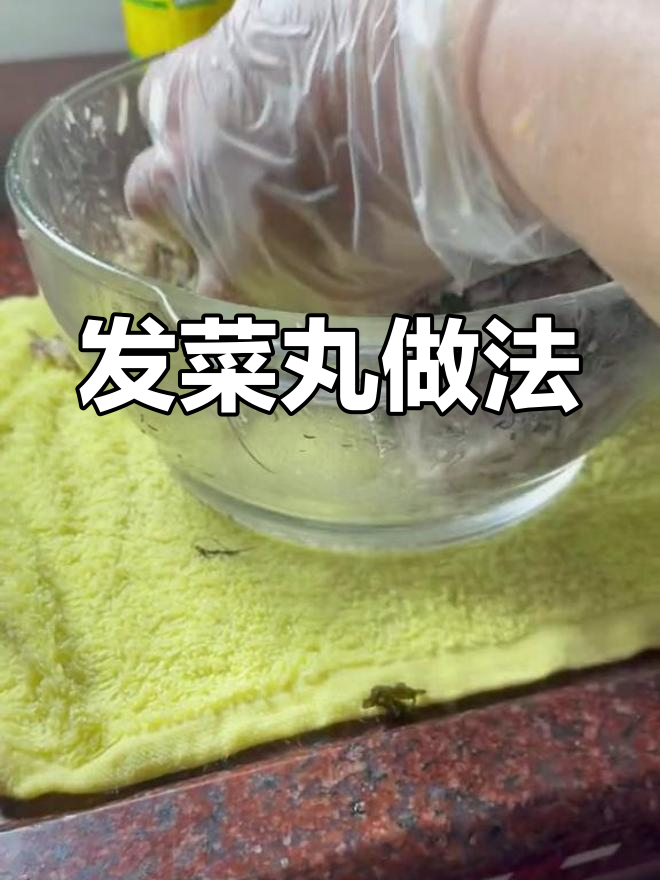 潮汕特色发菜丸制作
