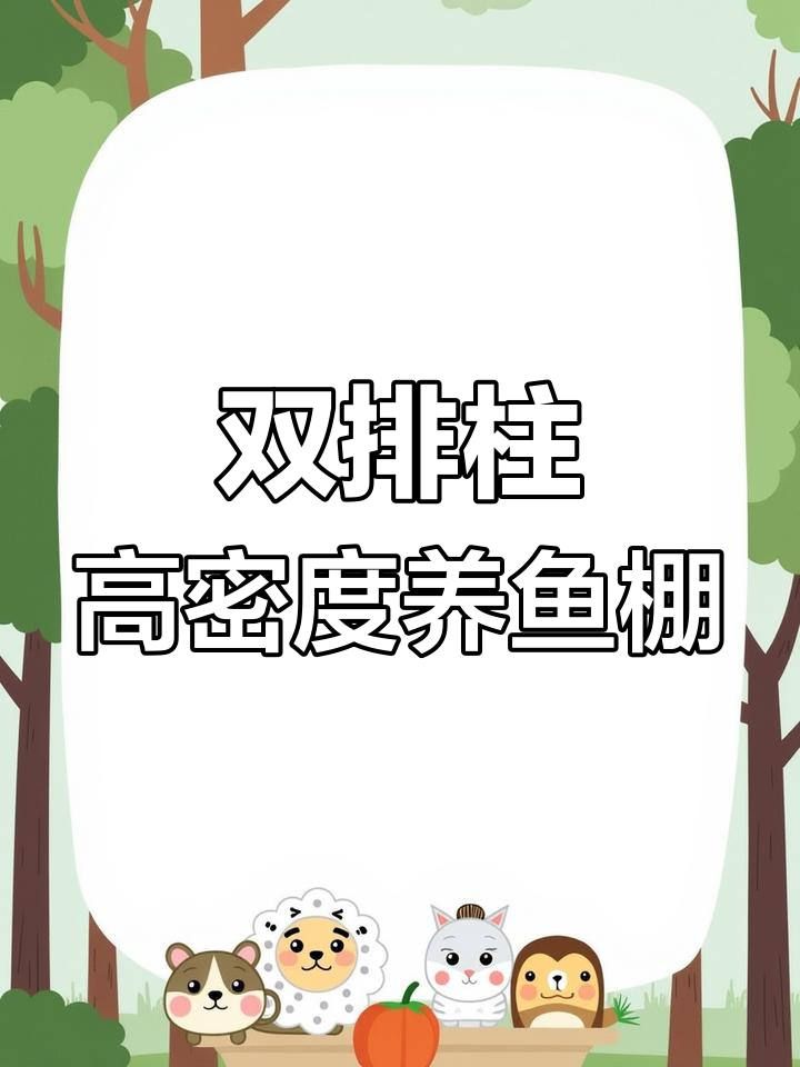 高密度养鱼大棚设计,双排立柱养殖两万斤