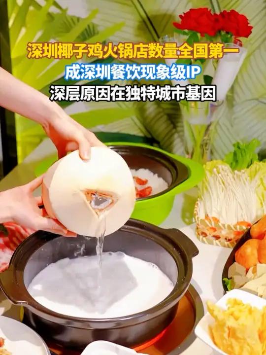 深圳椰子鸡火锅店数量全国第一，成深圳餐饮现象级IP，深层原因在独特城市基因！